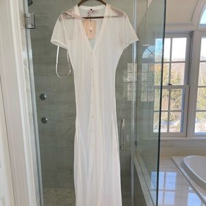 Brand new with tags House of CB long sheer light knit dress